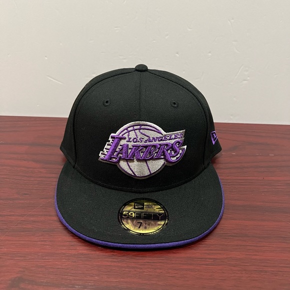 New Era Other - New Era, 59Fifty Fitted Hat, Los Angeles Lakers, Black, Purple & Grey